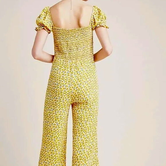 Faithfull The Brand Laszlo Smocked Floral Jumpsuit Anthropologie Size Small - Picture 3 of 10